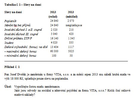 výpočet čistej hodinovej mzdy|Výpočet čistej mzdy .